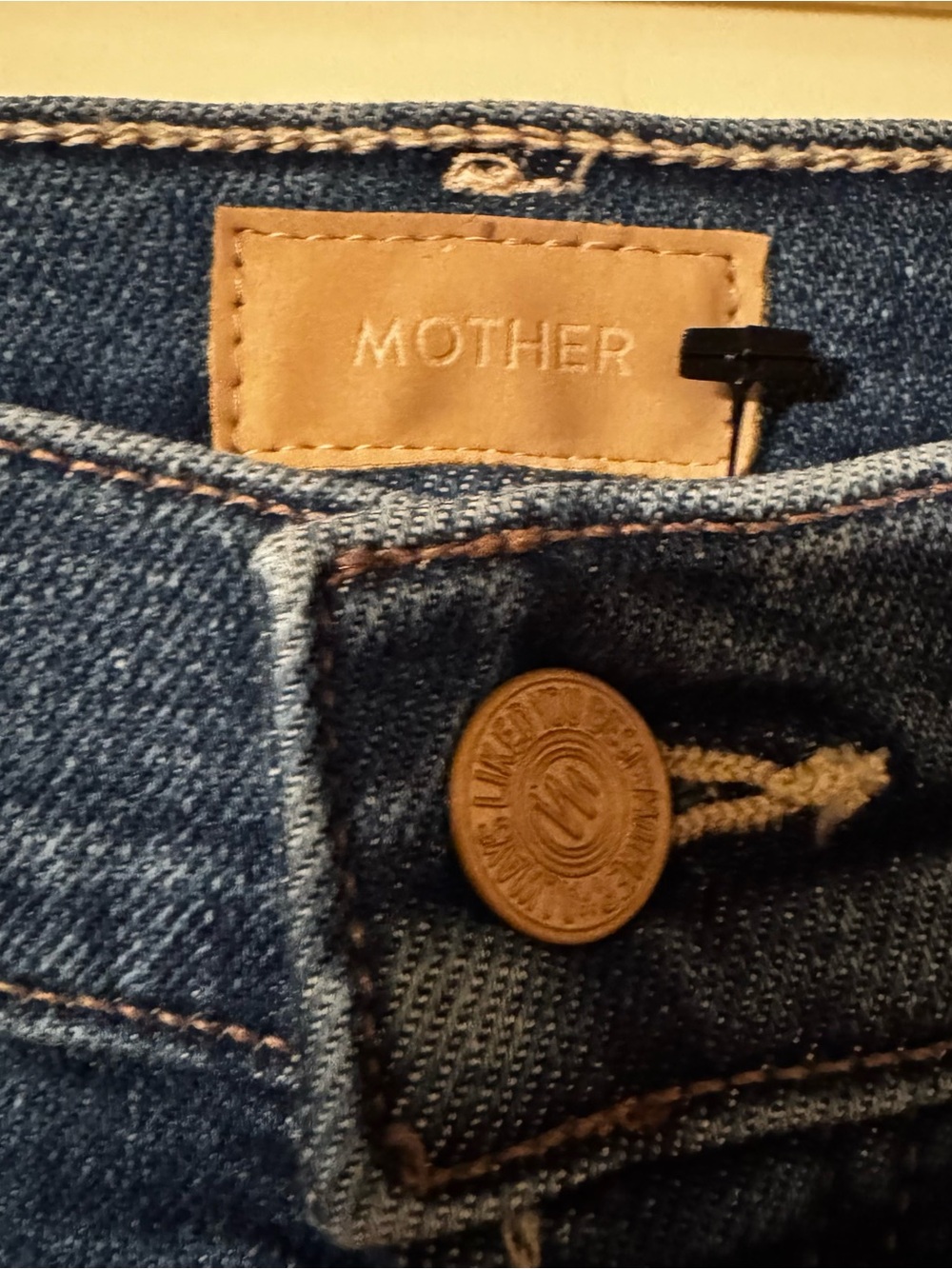 MOTHER The Tune Up Maven Sneak Jeans 30 Opposites Attract High Rise Wide Leg NWT - Picture 5 of 13